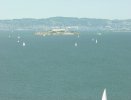 Big picture of Alcatraz island from the Golden Gate