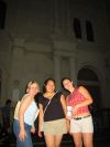 Suzanne, Cindy and Leigth in front of the old Cathedral